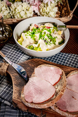 Healthy broccoli salad.