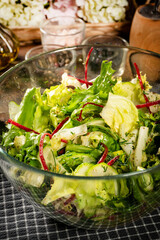 Fresh vegetable salad.