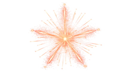 Vibrant firework explosion in the night sky with radiating sparks