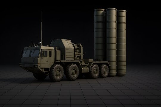 Military Mobile Surface-to-Air Missile Launcher System