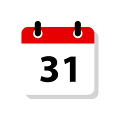 December 31 calendar icon