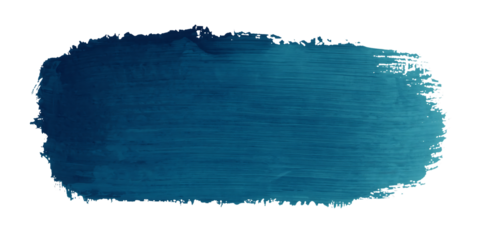 Blue Watercolor Brush Stroke on Black Background