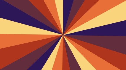 Comic book retro vinage background with rays animation, colorful radial speed lines from middle to the outside seamless loop abstract line rays sunburst manga anime cartoon nostalgia wallpaper video - Powered by Adobe