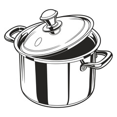 cooking pot vector illustration