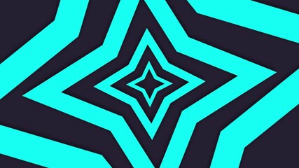 Abstract starburst pattern turquoise and black animated geometric background visuals - Powered by Adobe