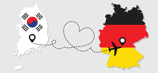 Airplane travel from South Korea to Germany