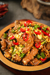 Spicy Chinese Beef Stir-Fry with Peppers and Sesame