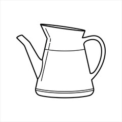 Watering Can Icon Vector, Garden Pitcher Outline, Plant Care and Horticulture