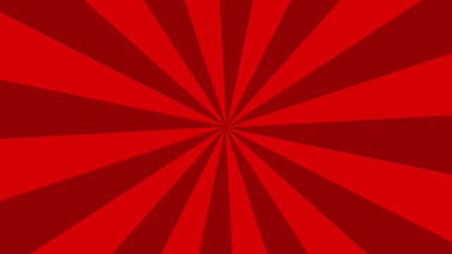 Comic book dark light red background with rays animation, colorful radial speed lines from middle to the outside seamless loop abstract line rays sunburst manga anime cartoon popup art backdrop