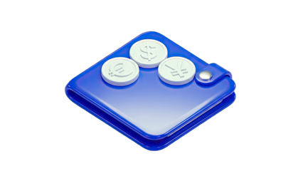 Wallet with Currency Coins: Finance Concept