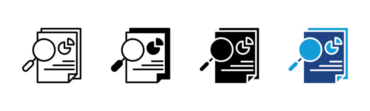 Competitor Analysis icon set multiple style collection
