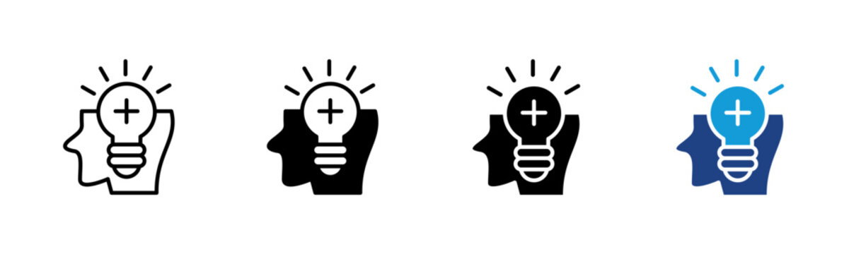 Attitude icon set multiple style collection