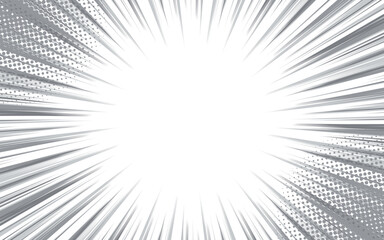 Background material used in Japanese manga. Monochrome simple effect lines