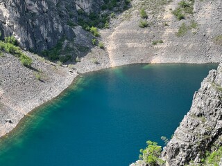 Monument of nature Blue Lake in the Imotski region (Imotski, Croatia) - Geomorfolo&scaron;ki spomenik prirode Modro jezero u Imotskoj krajini, Imotski (UNESCO GeoPark), Hrvatska