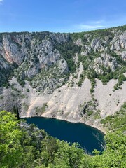 Monument of nature Blue Lake in the Imotski region (Imotski, Croatia) - Geomorfolo&scaron;ki spomenik prirode Modro jezero u Imotskoj krajini, Imotski (UNESCO GeoPark), Hrvatska