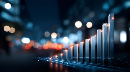 Strategic management planning visualization defocused business background cost management and quality efficiency improvement concepts increased quality speed efficiency reduced