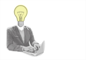 Creative bulb Thinking and Innovation at Work