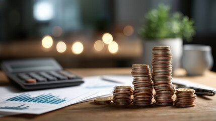 Financial literacy improvement tips visualization heavily defocused background budgeting saving investing credit knowledge learning tools personal finance education decision