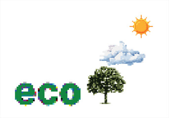 Eco-friendly concept with natural elements