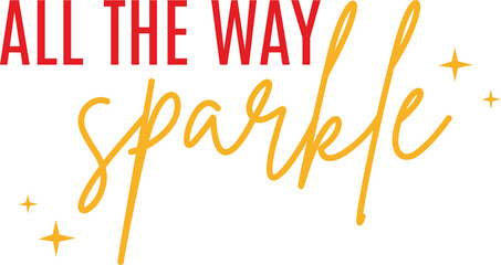 Modern Minimalist  handwritten calligraphy  for Christmas Holiday New year printable, isolated