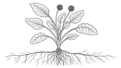 hand drawn sketch of a tree