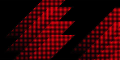 Dynamic Red Halftone Dots Background. Modern trendy design in Vector Illustration