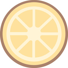 Illustration of a Lemon Slice