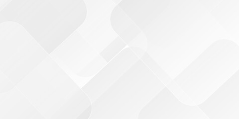 Abstract vector gray and white tech technology transparent square rectangle shape. seamless geometry paper triangle background. Space design concept. Decorative web layout template banner design.