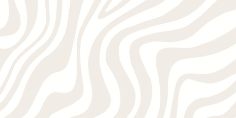 Abstract Neutral Wavy Lines Background. Elegant Beige Fluid Liquid Pattern. Modern trendy design in Vector Illustration