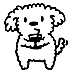 puppy relax and chill doodle draw