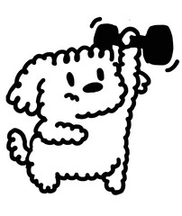 puppy relax and chill doodle draw