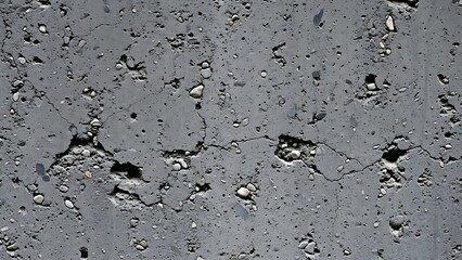 Cracked Asphalt Road Surface with Small Stones