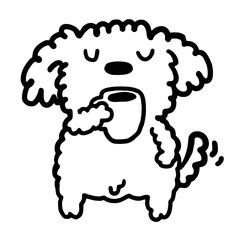 puppy relax and chill doodle draw