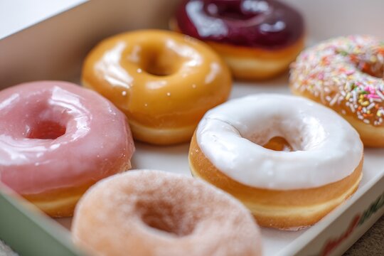 Krispy Kreme Delight. Irresistible Doughnut Box from the Famous Caf&Atilde;&copy; Chain