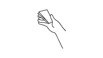 Hand Drawn Doodle Hand With Notes