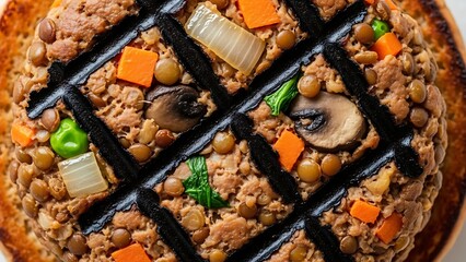 Delicious Lentil Stew with Vegetables and Mushrooms
