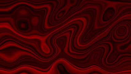 Abstract red contour map texture with smooth wavy lines forming circular and spiral patterns Generate title without using the word "Title:" before it