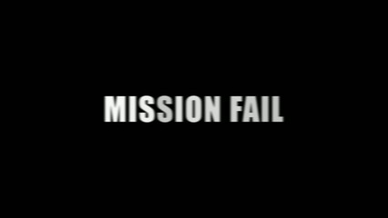 Bold Generate title without using the word "Title:" before it. white text displaying MISIONFAIL on a completely black background mission fail