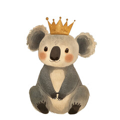 Watercolor Koala Clipart ,high-quality, high resolution. Perfect for invitations, greeting cards, nursery decor, scrapbooking