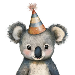 Watercolor Koala Clipart ,high-quality, high resolution. Perfect for invitations, greeting cards, nursery decor, scrapbooking
