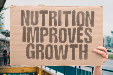"Nutrition Improves Growth" Better diets correlate with taller averages over time. NUTRITION. GROWTH. HEIGHT. AVERAGES. TRENDS.