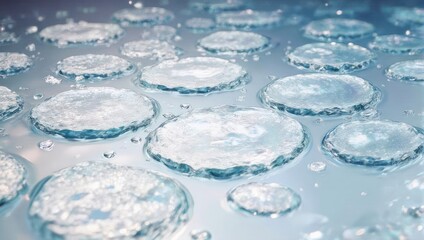 Close-up of Water Droplets on a Smooth Surface.