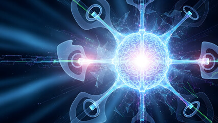 Central network node with connections