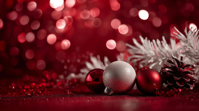 an abstract redish backdrop for a christmas composition with nice bokeh