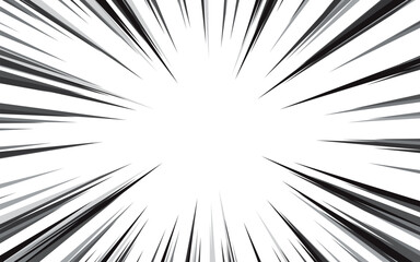 Obraz premium Comic style radial speed lines for background.
