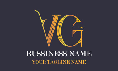 VG V Vg initial logo | initial based abstract modern minimal creative logo, vector template image. luxury logotype logo, real estate homie logo. typography logo. initials logo