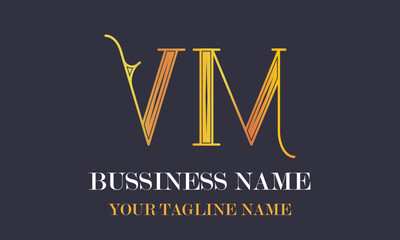 VM V Vm initial logo | initial based abstract modern minimal creative logo, vector template image. luxury logotype logo, real estate homie logo. typography logo. initials logo