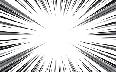 Naklejka premium Pop art manga comic background. Black and white vector illustration.