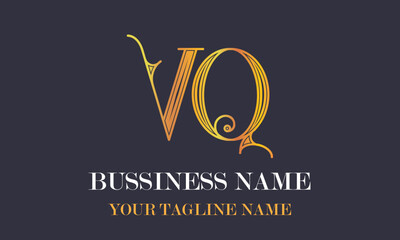 VQ V Vq initial logo | initial based abstract modern minimal creative logo, vector template image. luxury logotype logo, real estate homie logo. typography logo. initials logo