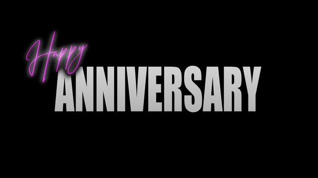 HAPPY ANNIVERSARY TITLE WITH CINEMATIC ANIMATION V1
